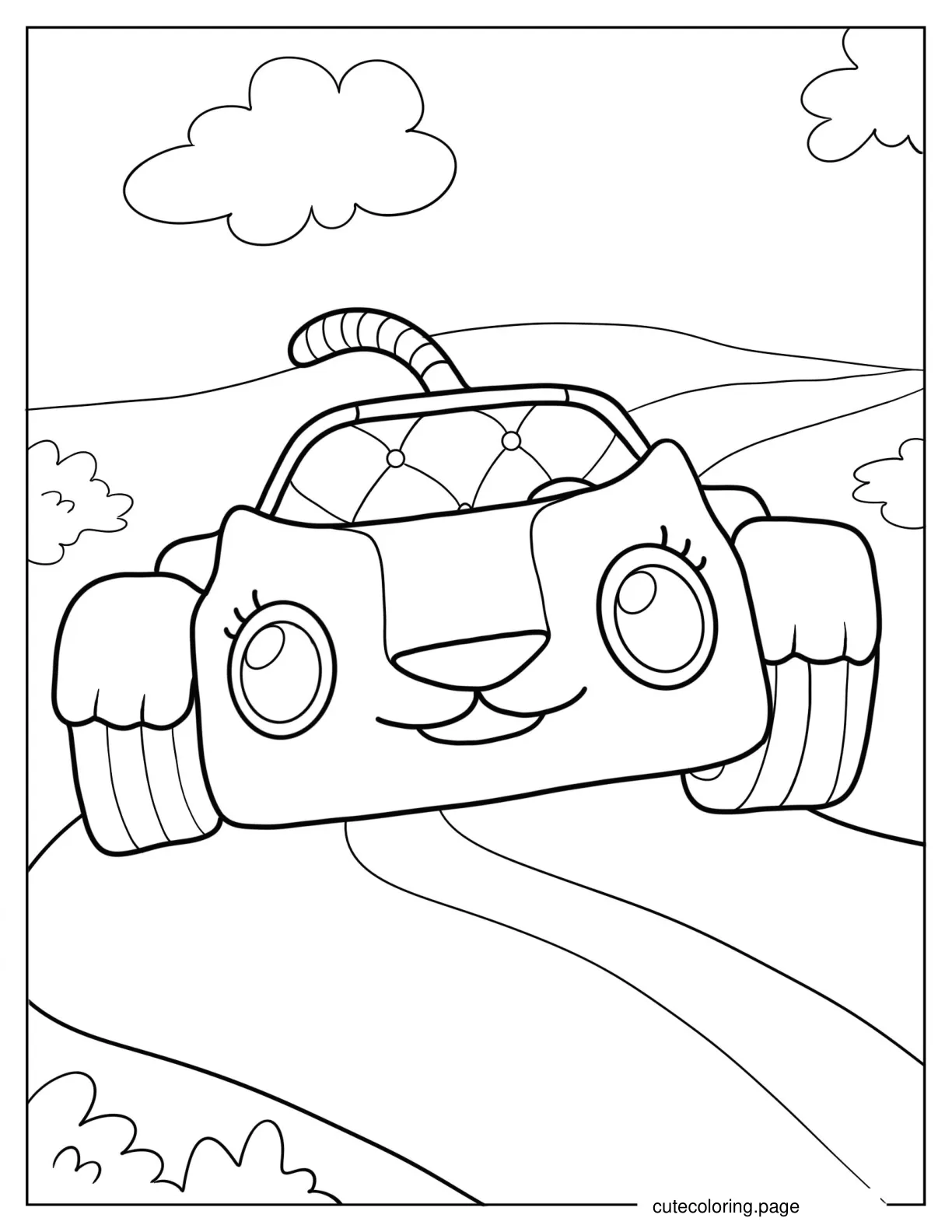 Easy Coloring Sheet Of Carlita coloring page