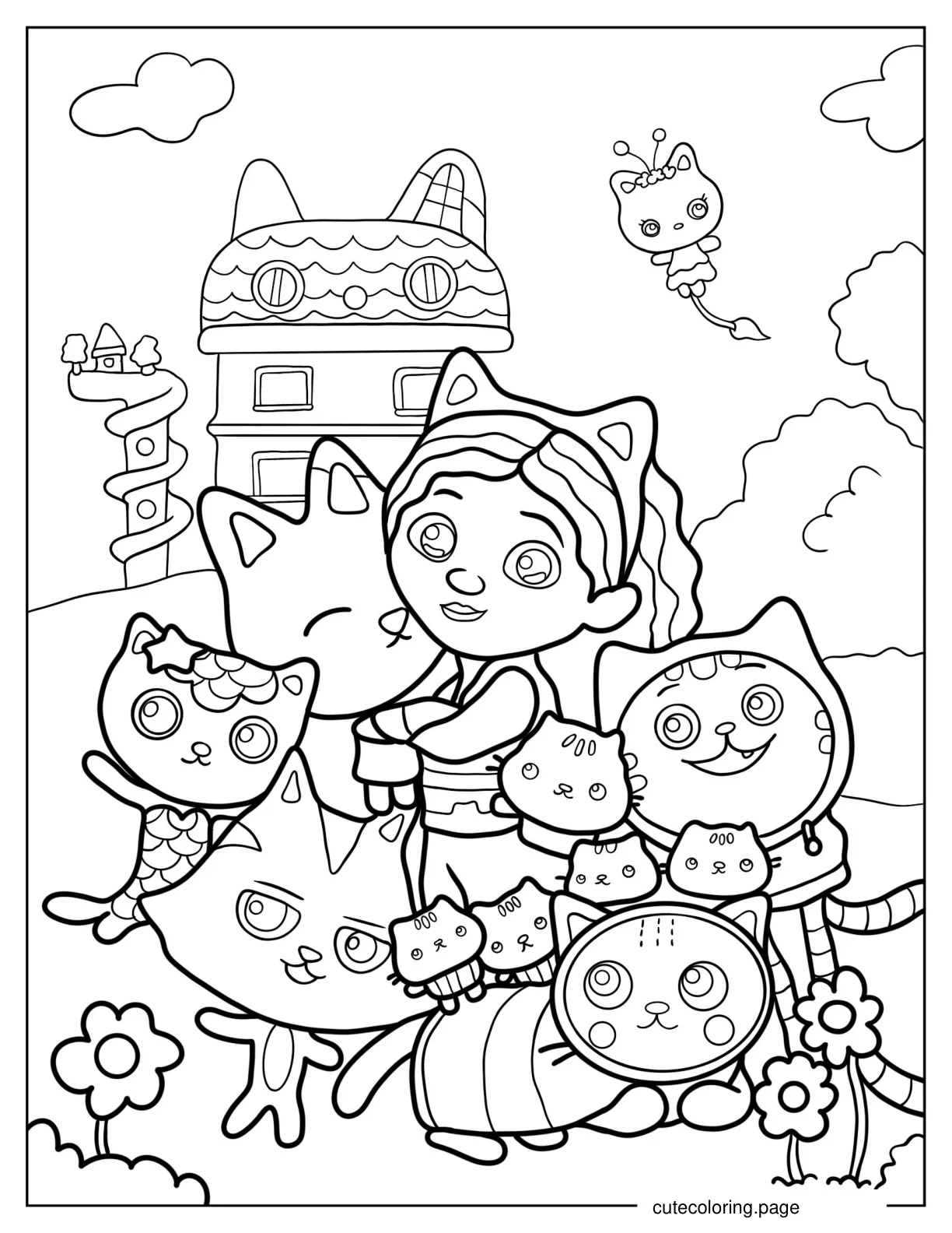 Gabby_s Dollhouse Poster Coloring Page coloring page