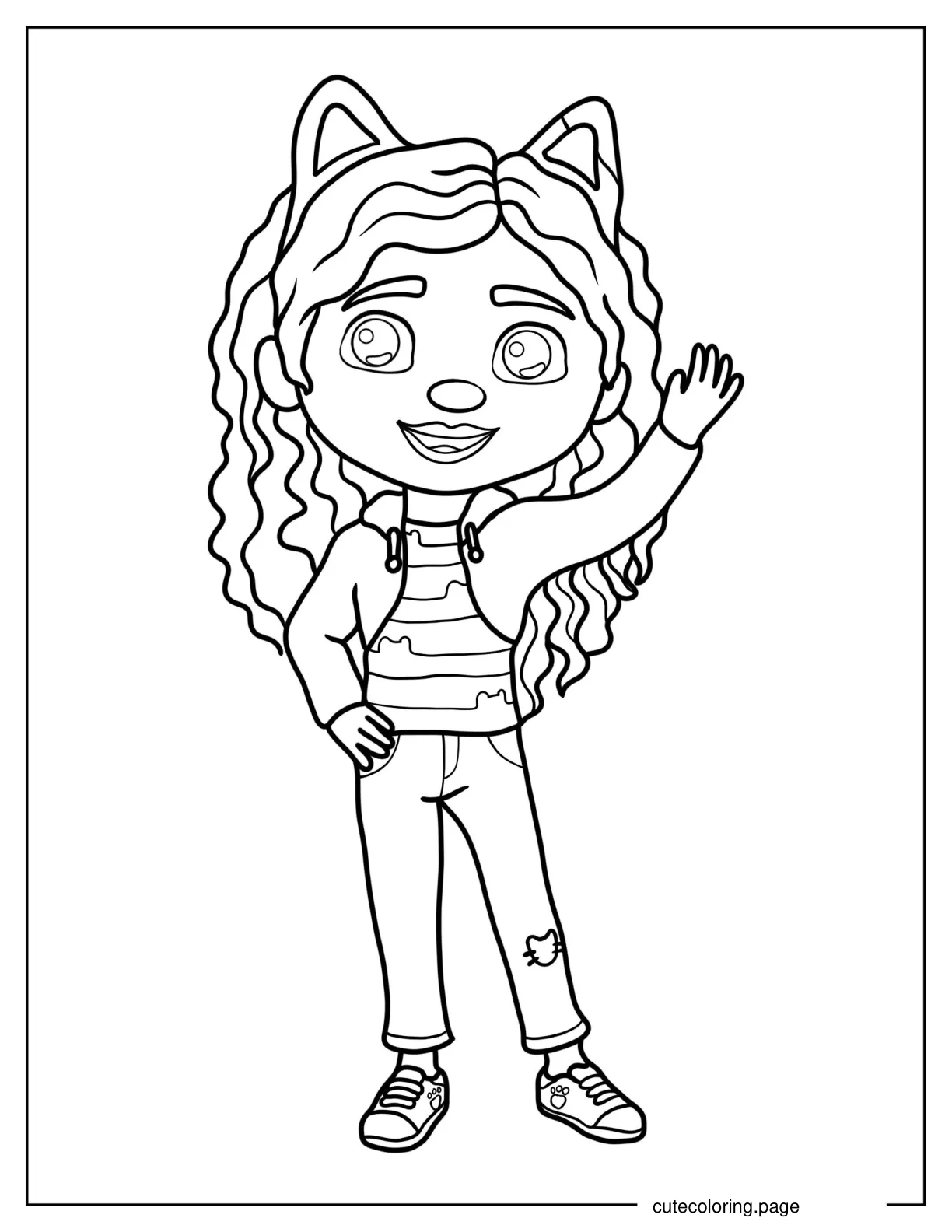 Outline Of Gabby To Color coloring page