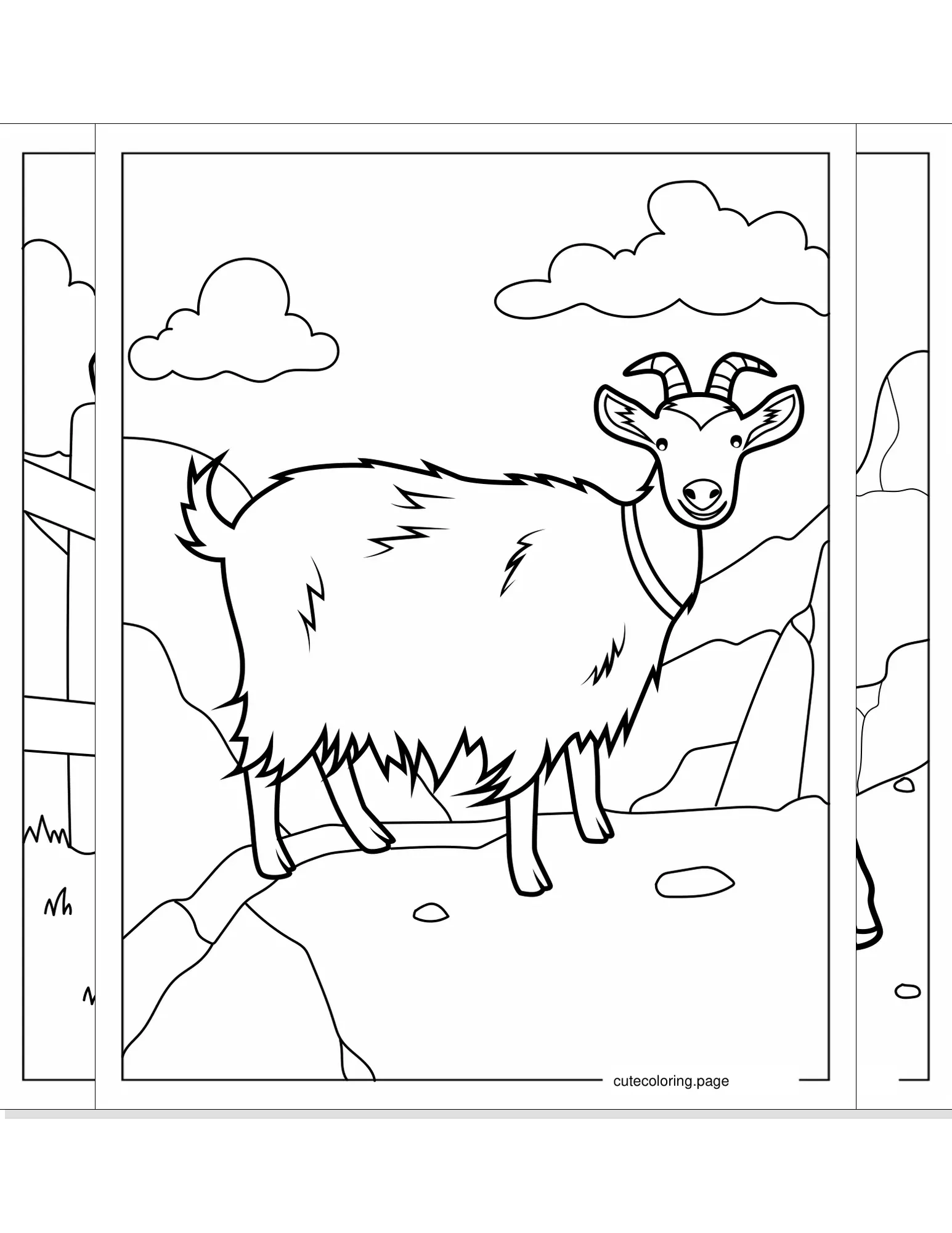 goat coloring pages coloring page