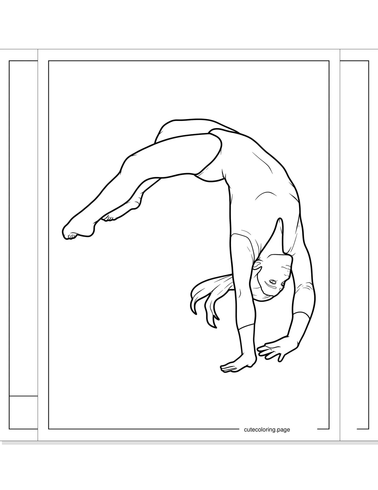 gymnastics coloring pages coloring page