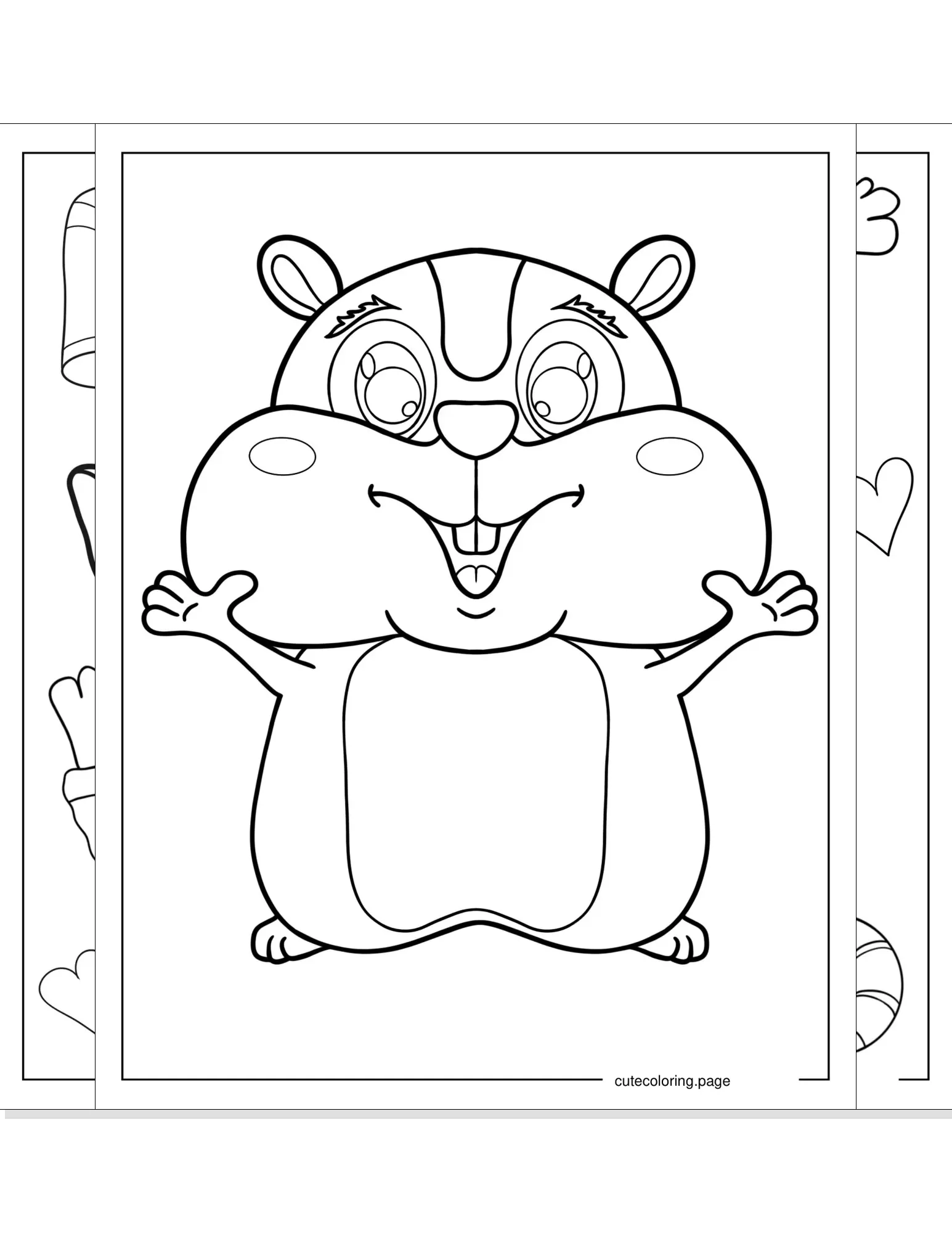 hamster coloring pages coloring page