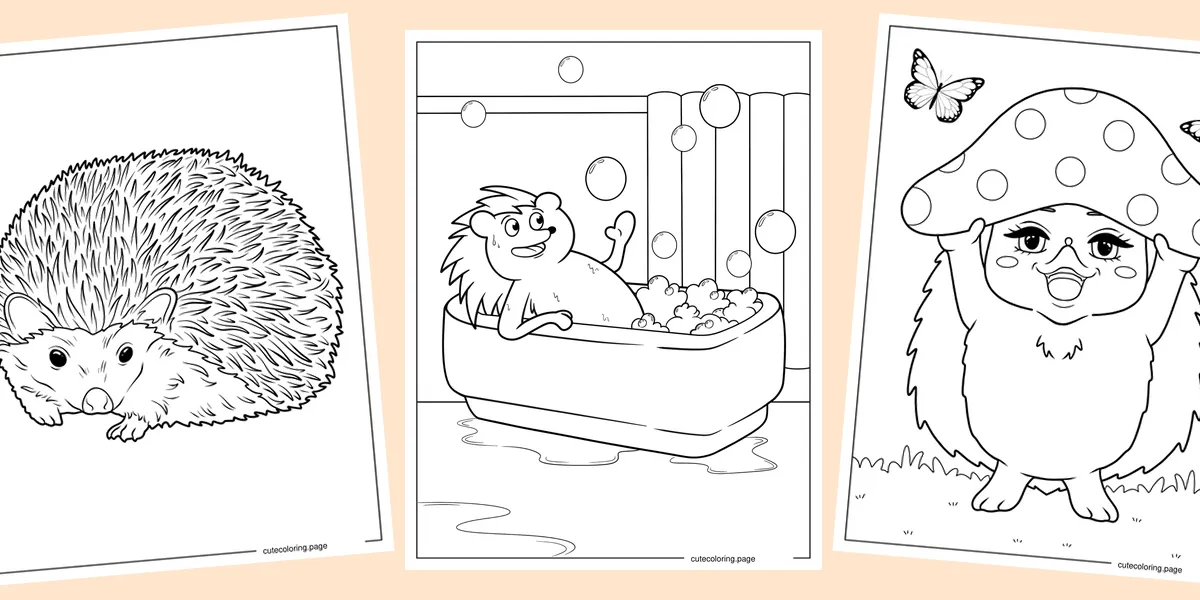 hedgehog-coloring-pages