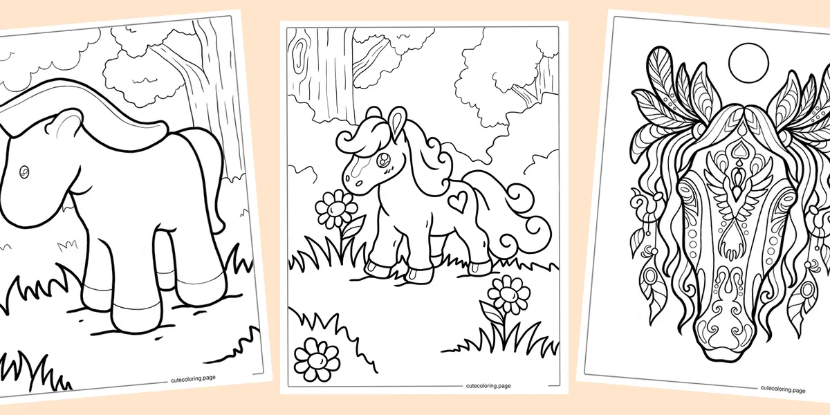 horse-coloring-pages