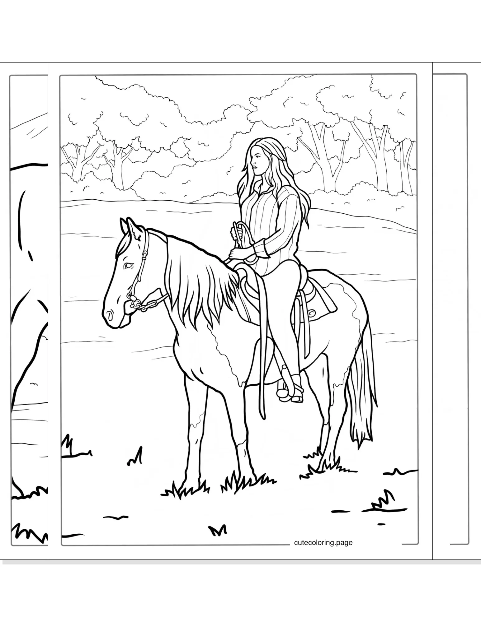 horse coloring pages coloring page