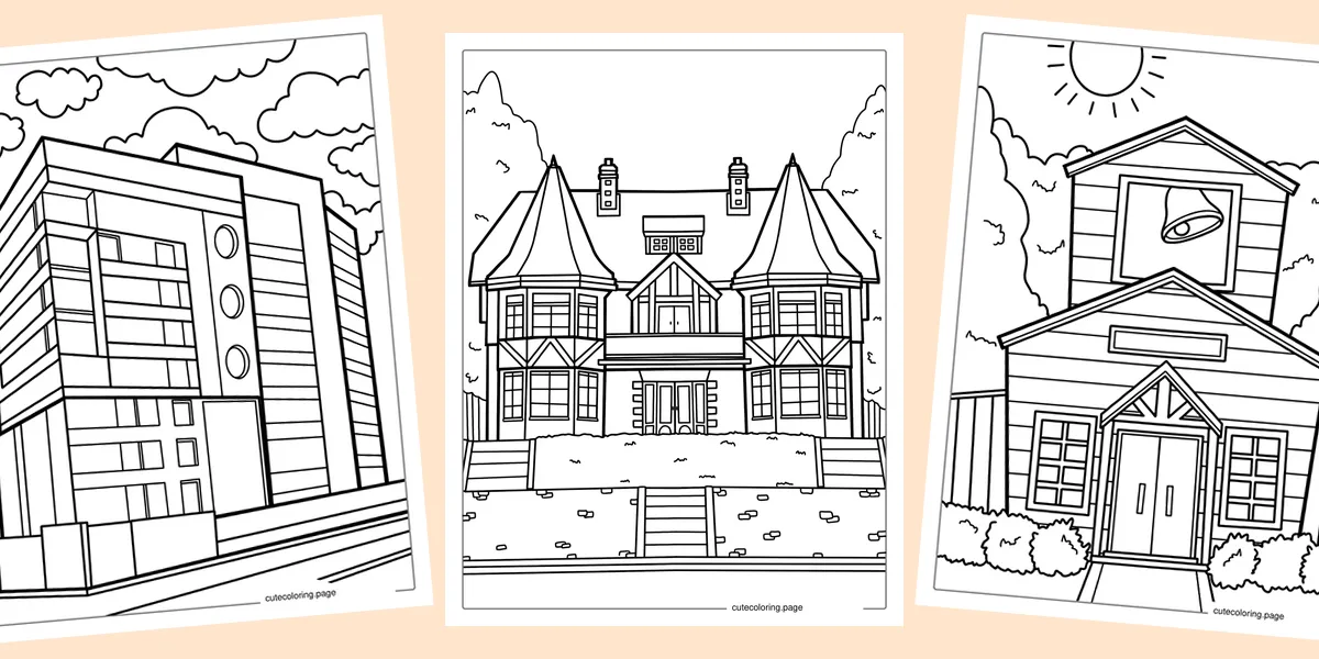 house-coloring-pages