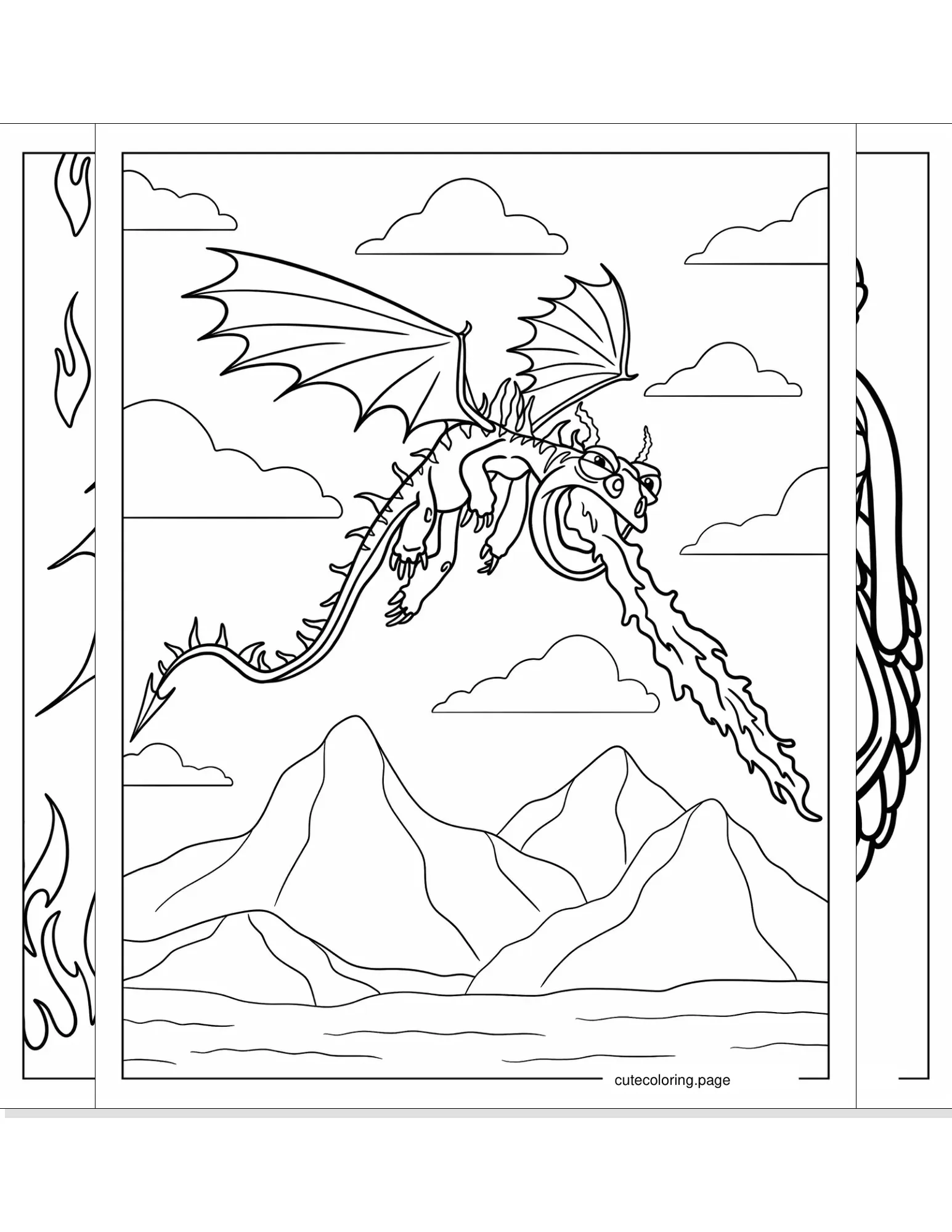 how to train your dragon coloring pages coloring page