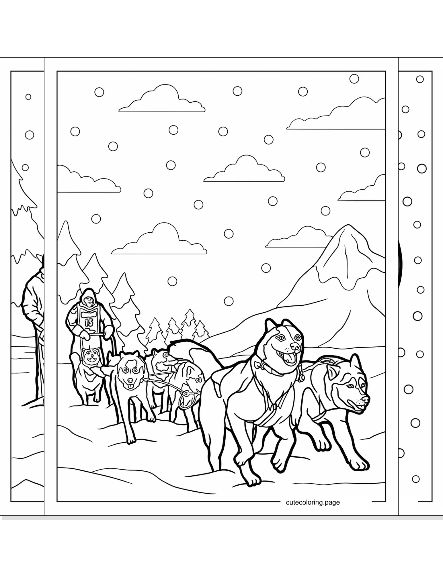 husky coloring pages coloring page