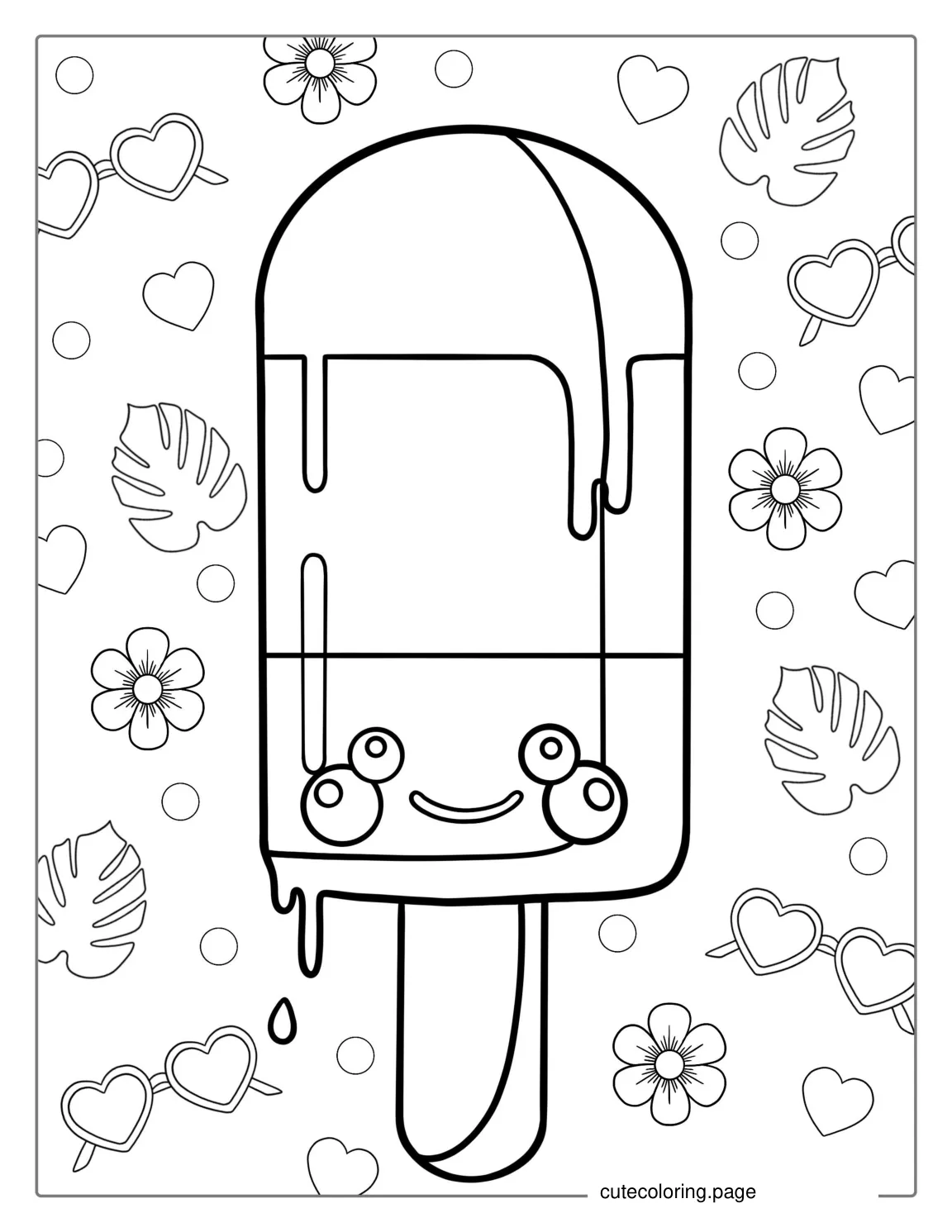 Icy Pole Coloring Page For Kids coloring page