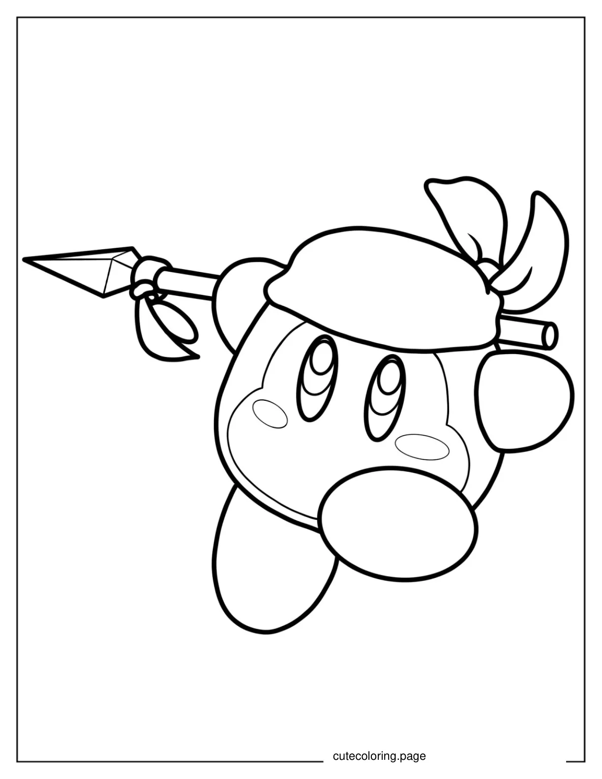 Easy Bandana Waddle Dee To Color coloring page