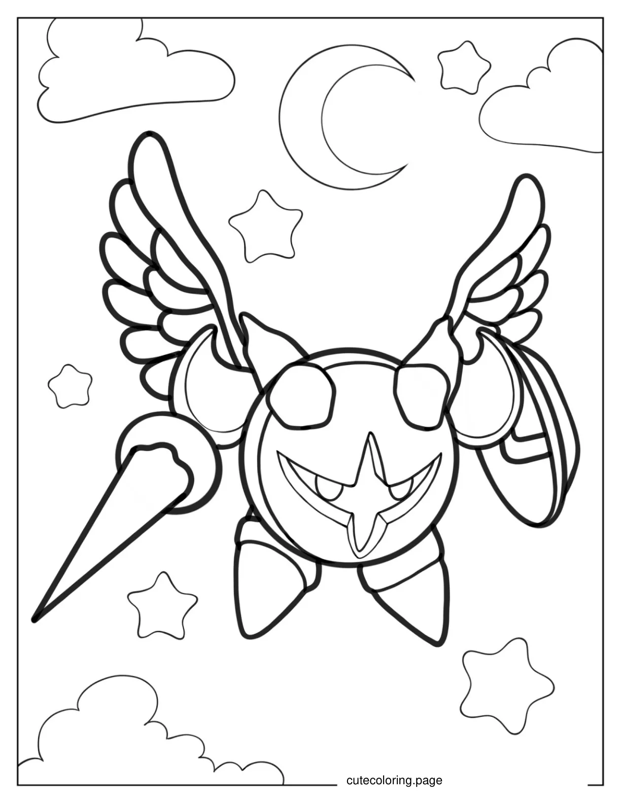 Galacta Knight Coloring Page coloring page