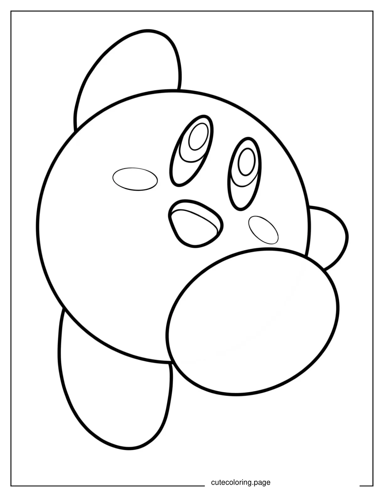 Kirby Coloring Page coloring page