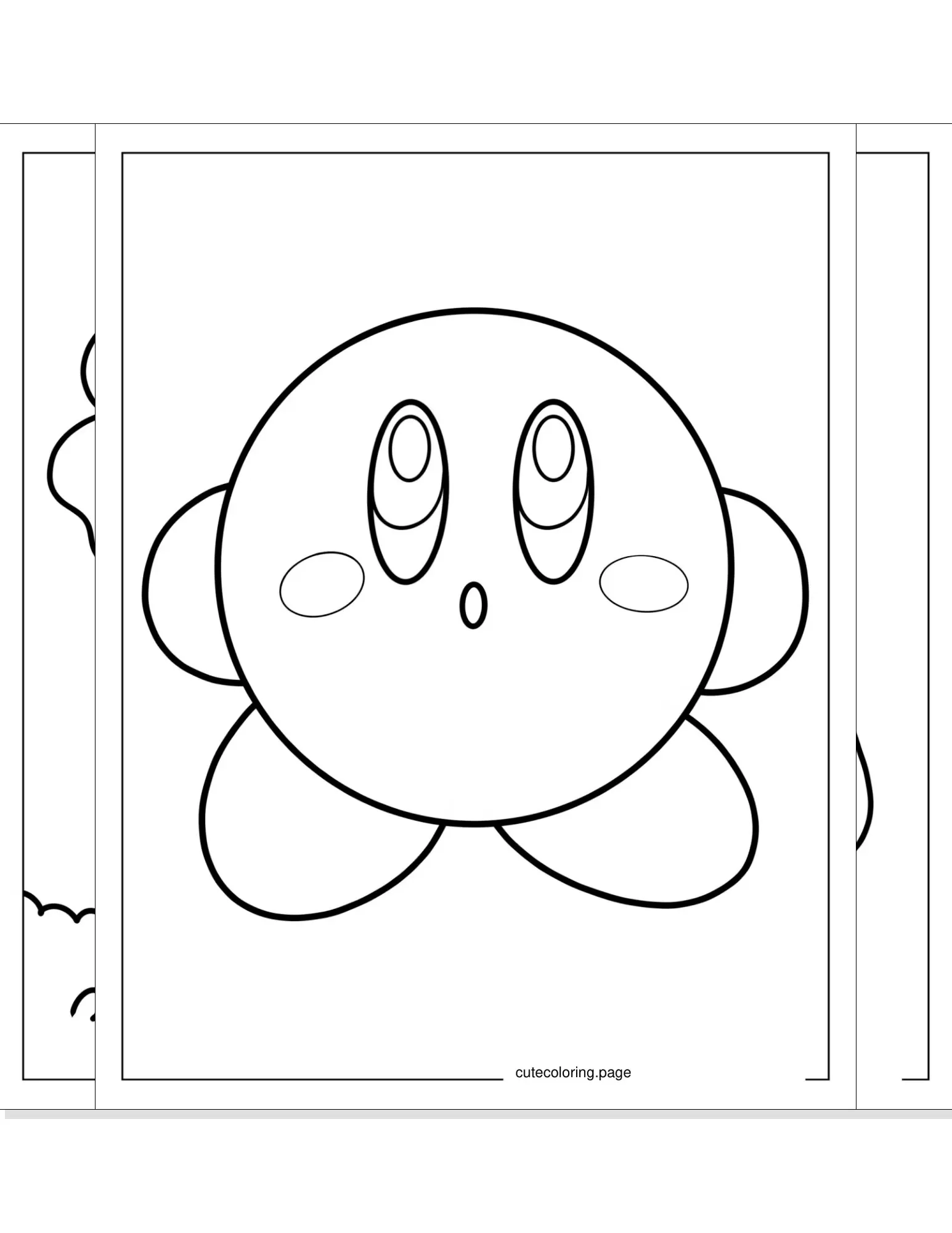 kirby coloring pages coloring page