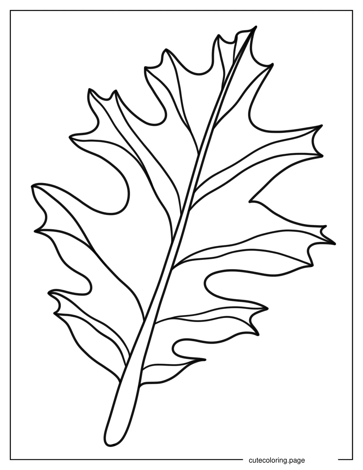 Holly Leaf To Color coloring page