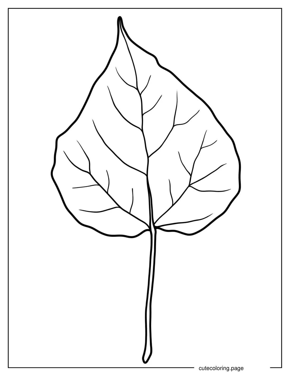 Lilac Leaf Coloring Page coloring page