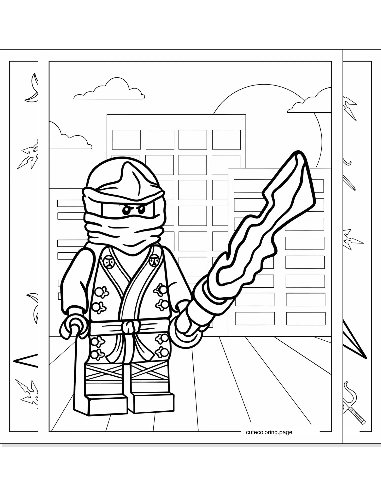 lego ninjago coloring pages coloring page