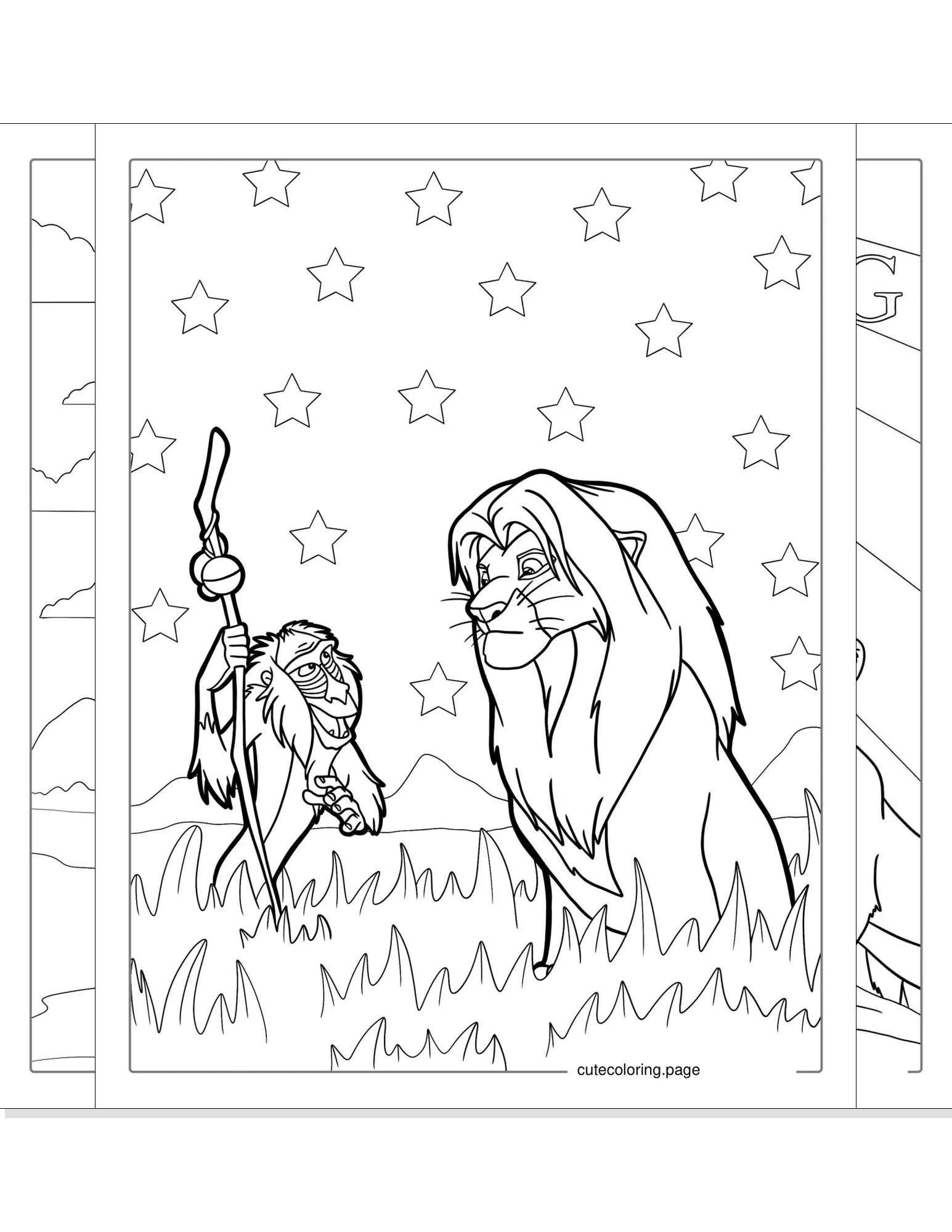 lion king coloring pages coloring page