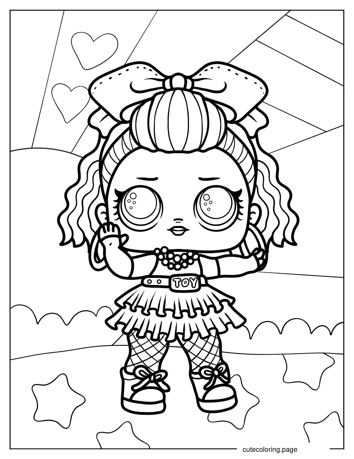 80s B.B From Art Club coloring page