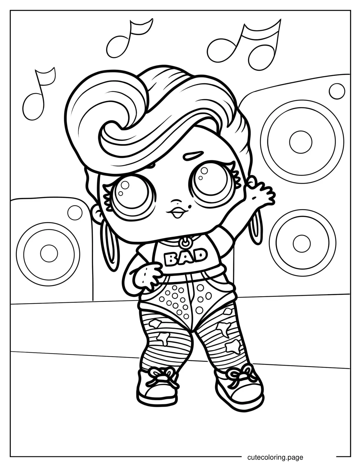 Bhaddie From Storybook Club coloring page