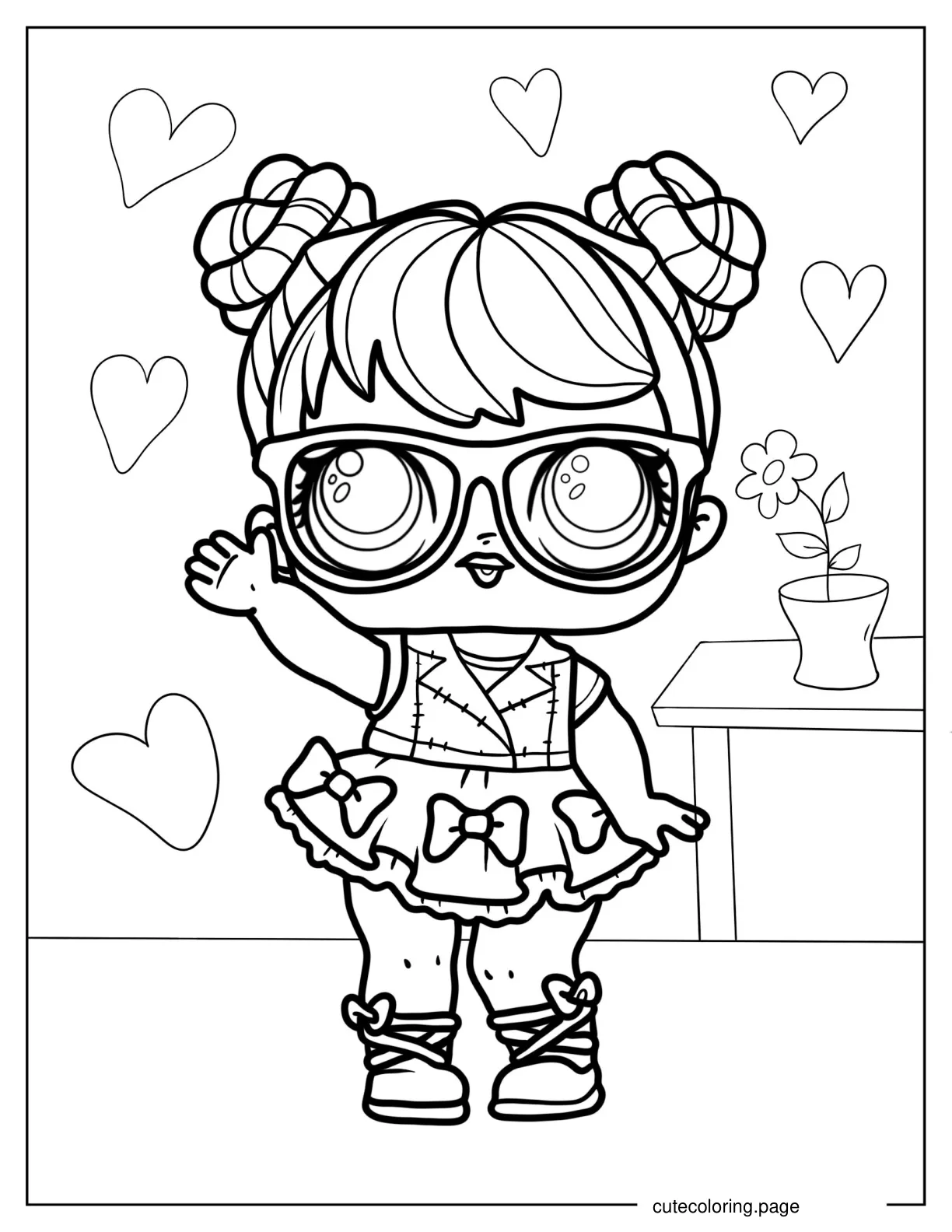 Bon Bon From Cosplay Club coloring page