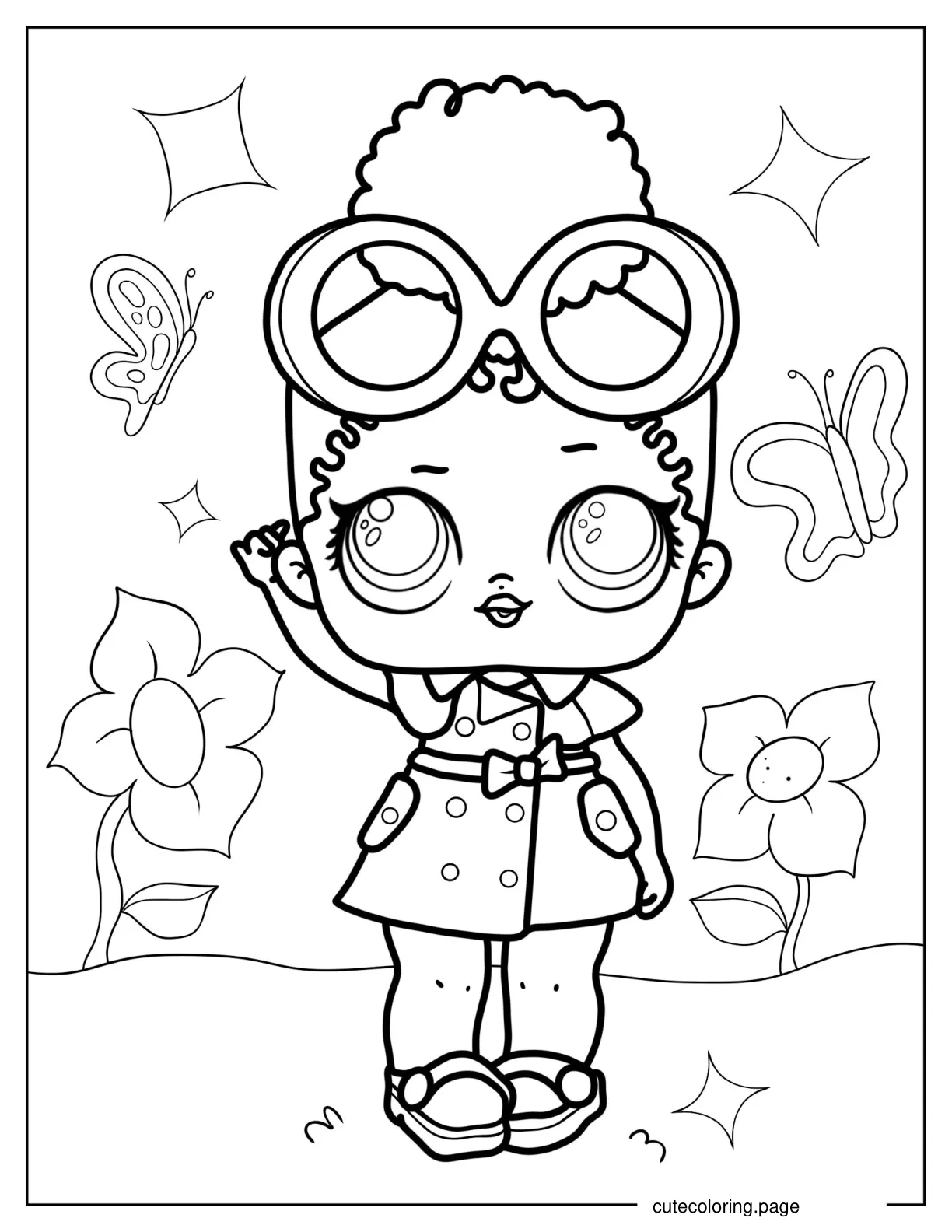 Boss Queen From Glitterati Club coloring page