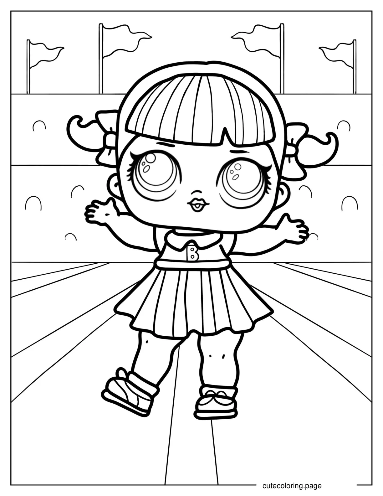 Cheer Captain From Spirit Club coloring page