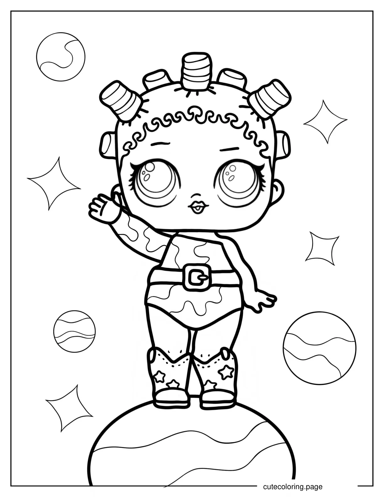 Cosmic Queen From Glitterati Club coloring page