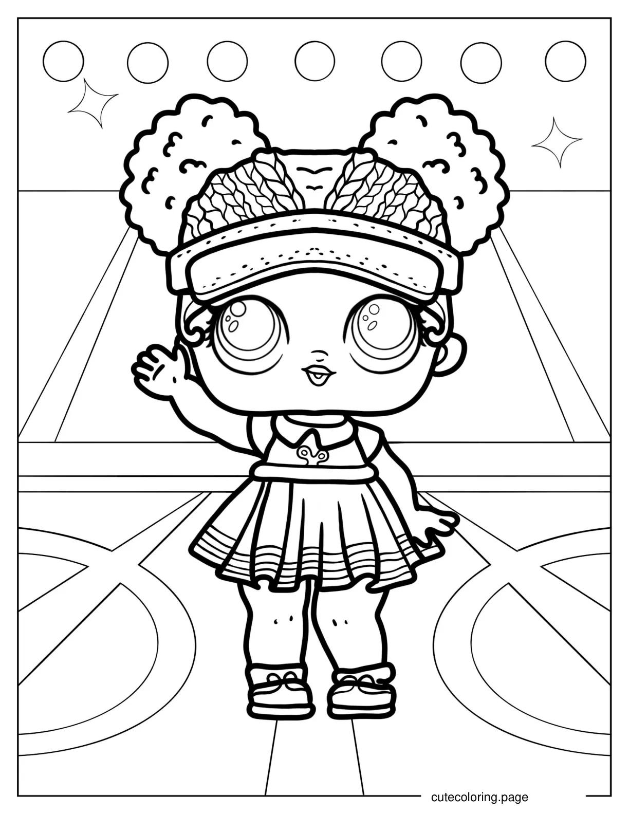 Court Champ From Athelitic Club coloring page