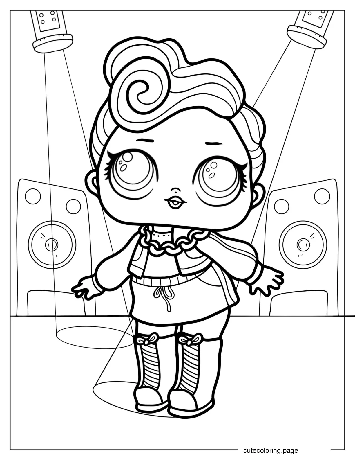 DJ From Hiphop Club coloring page