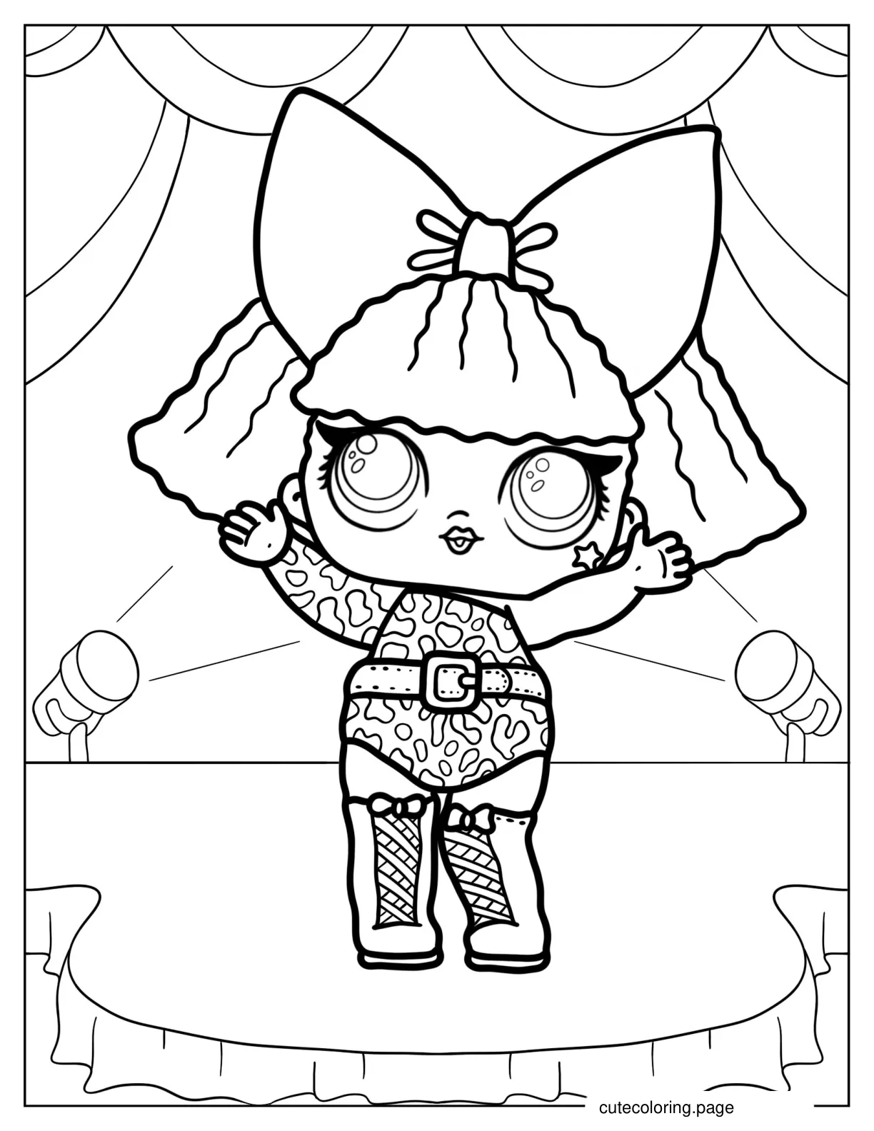 Diva From Glee Club coloring page