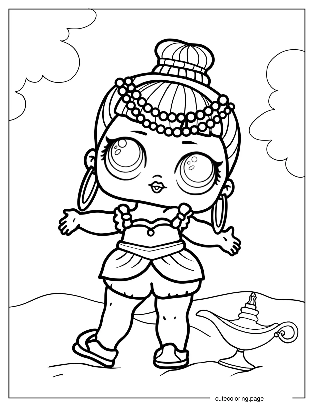 Genie From Theater Club coloring page