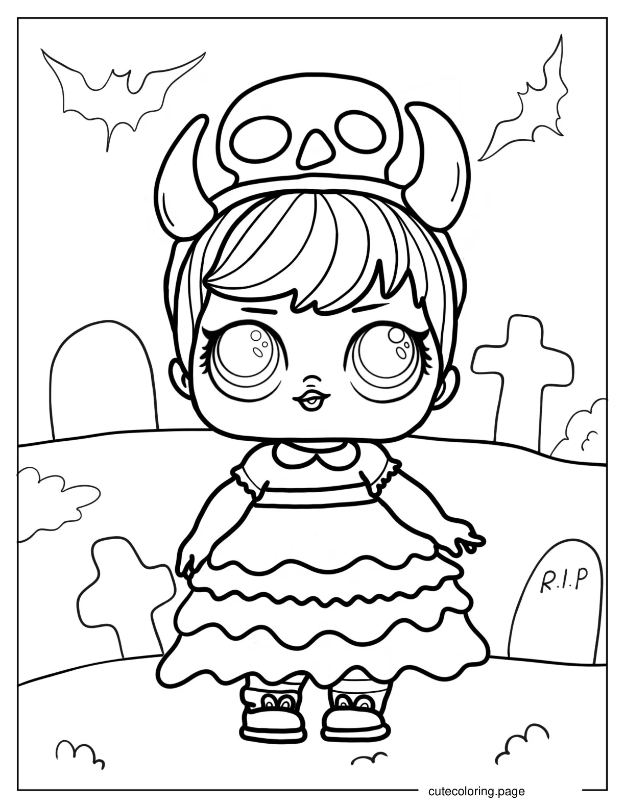 Halloween LOL Surprise Coloring Sheet coloring page