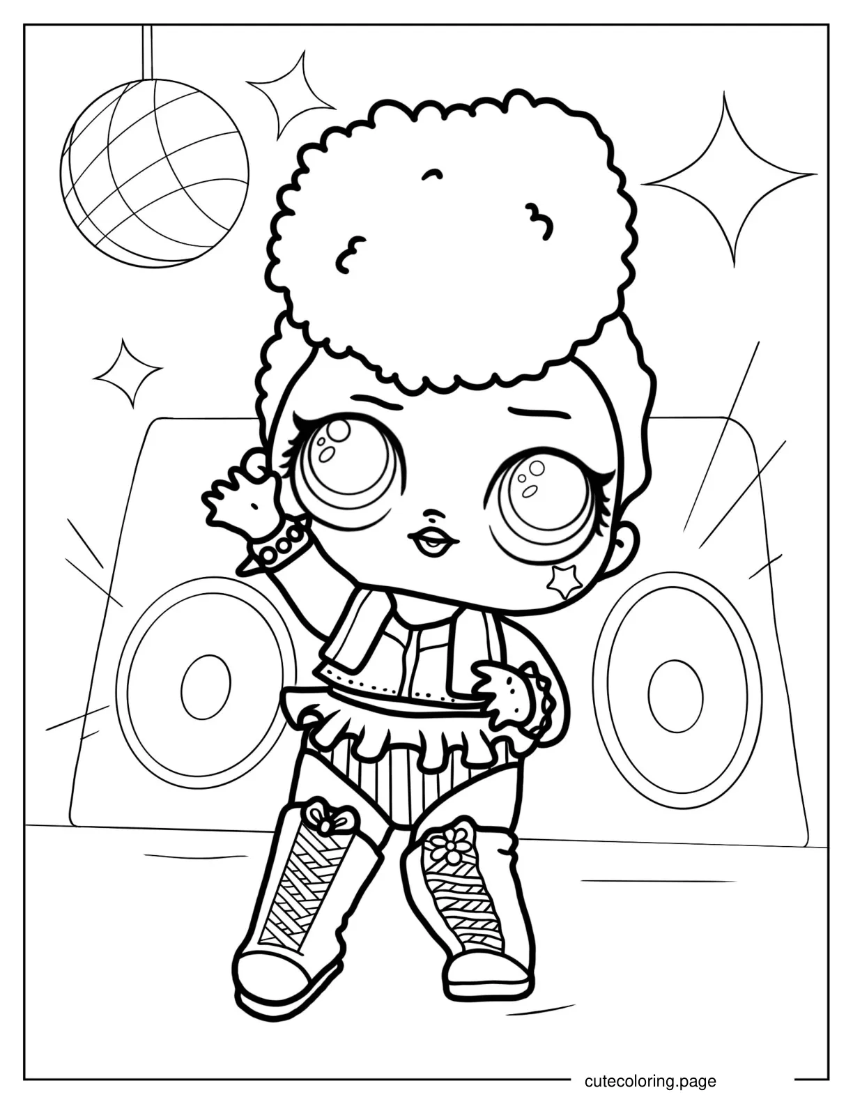 Independent Queen From Glitterati Club coloring page