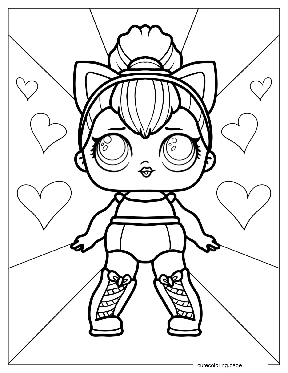 Kitty Queen From Glitterati Club coloring page