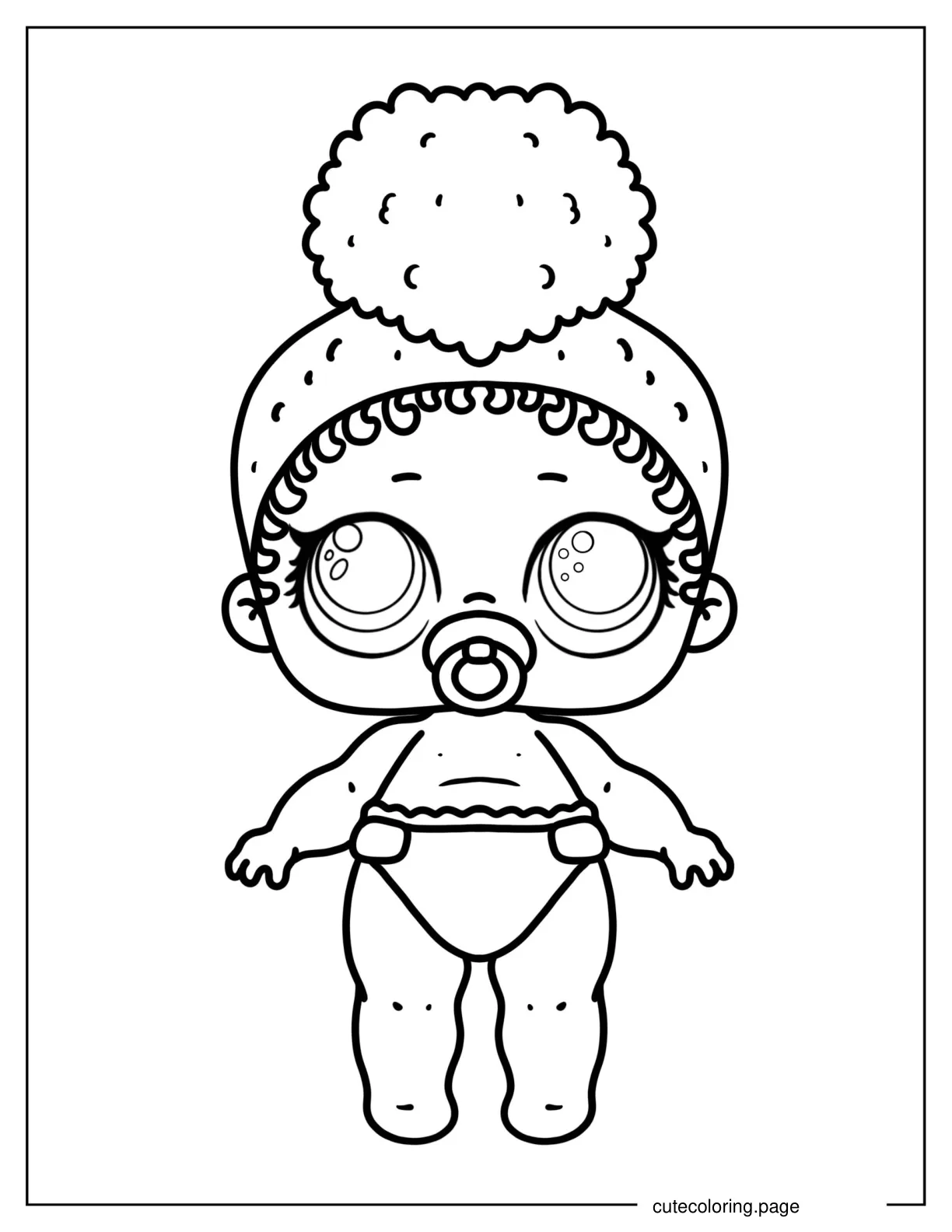 Lil Boss Queen From Glitterati Club coloring page