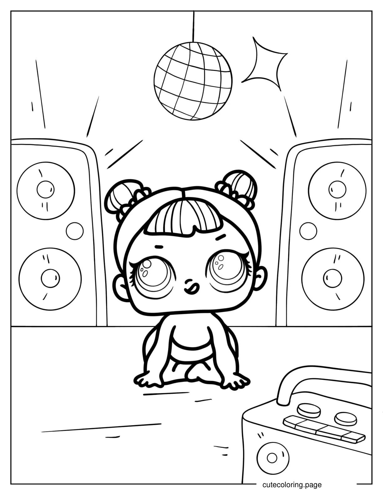 Lil Center Stage From Dance Club coloring page