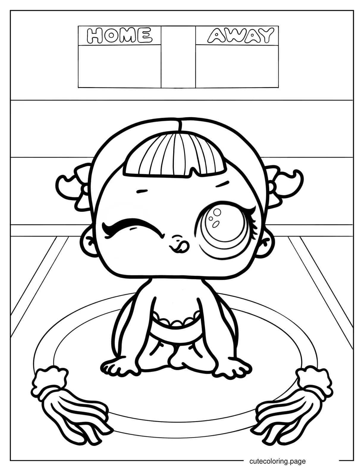 Lil Cheer Captain From Spirit Club coloring page