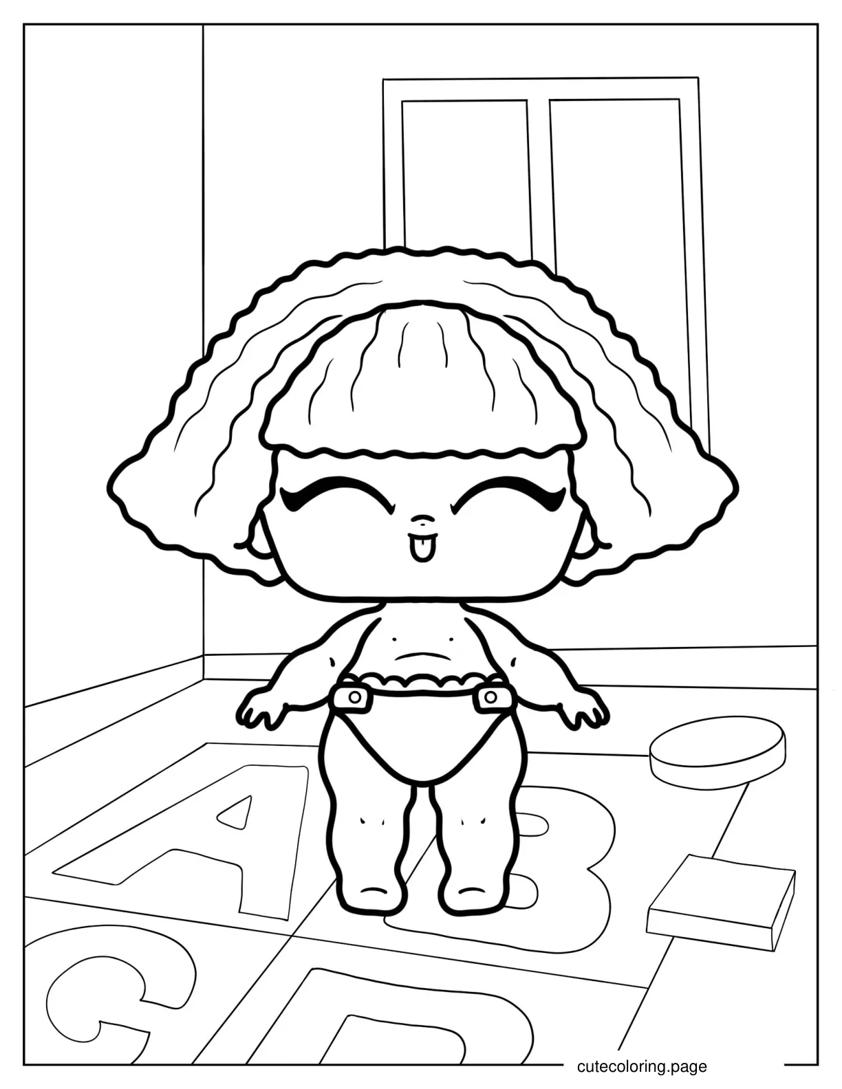 Lil Glitter Queen From Glitterati Club coloring page