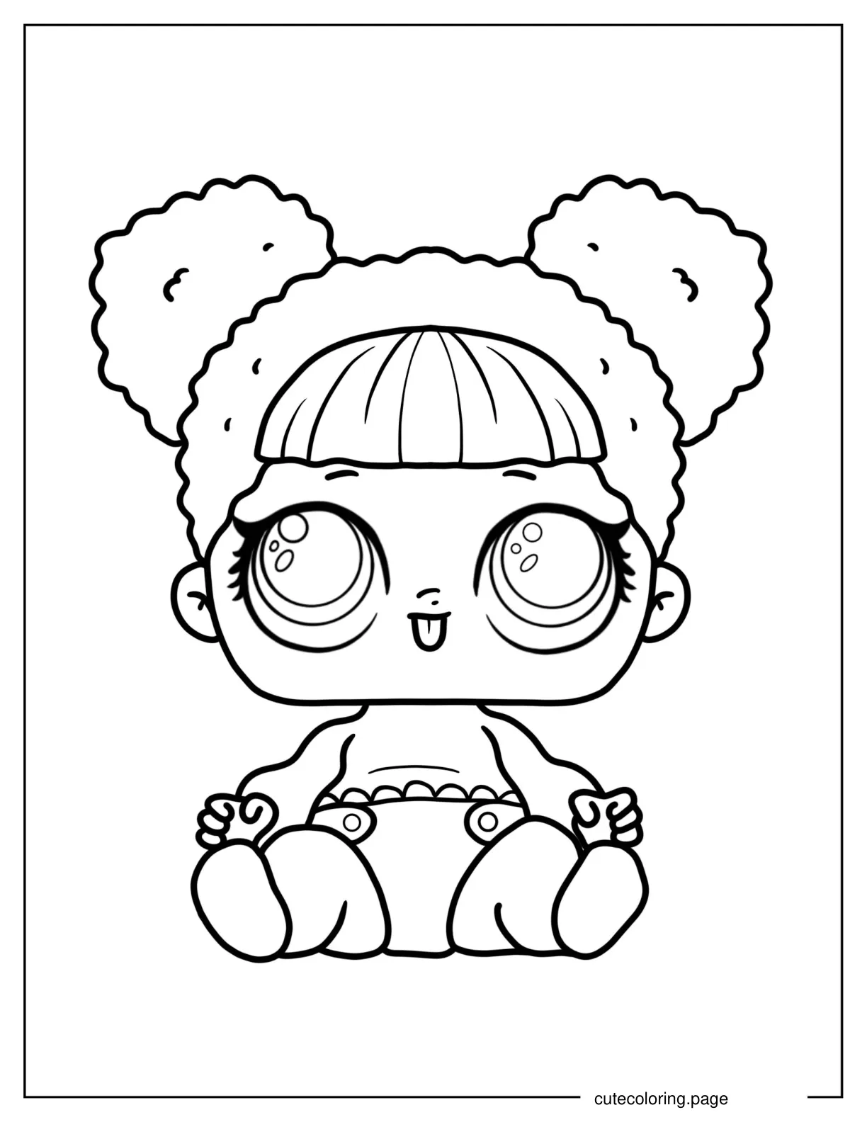 Lil Queen Bee From Glitterati Club coloring page