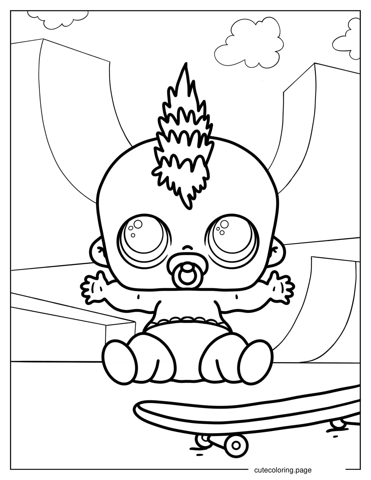 Lil Sk8er Boi From Athletic Club coloring page