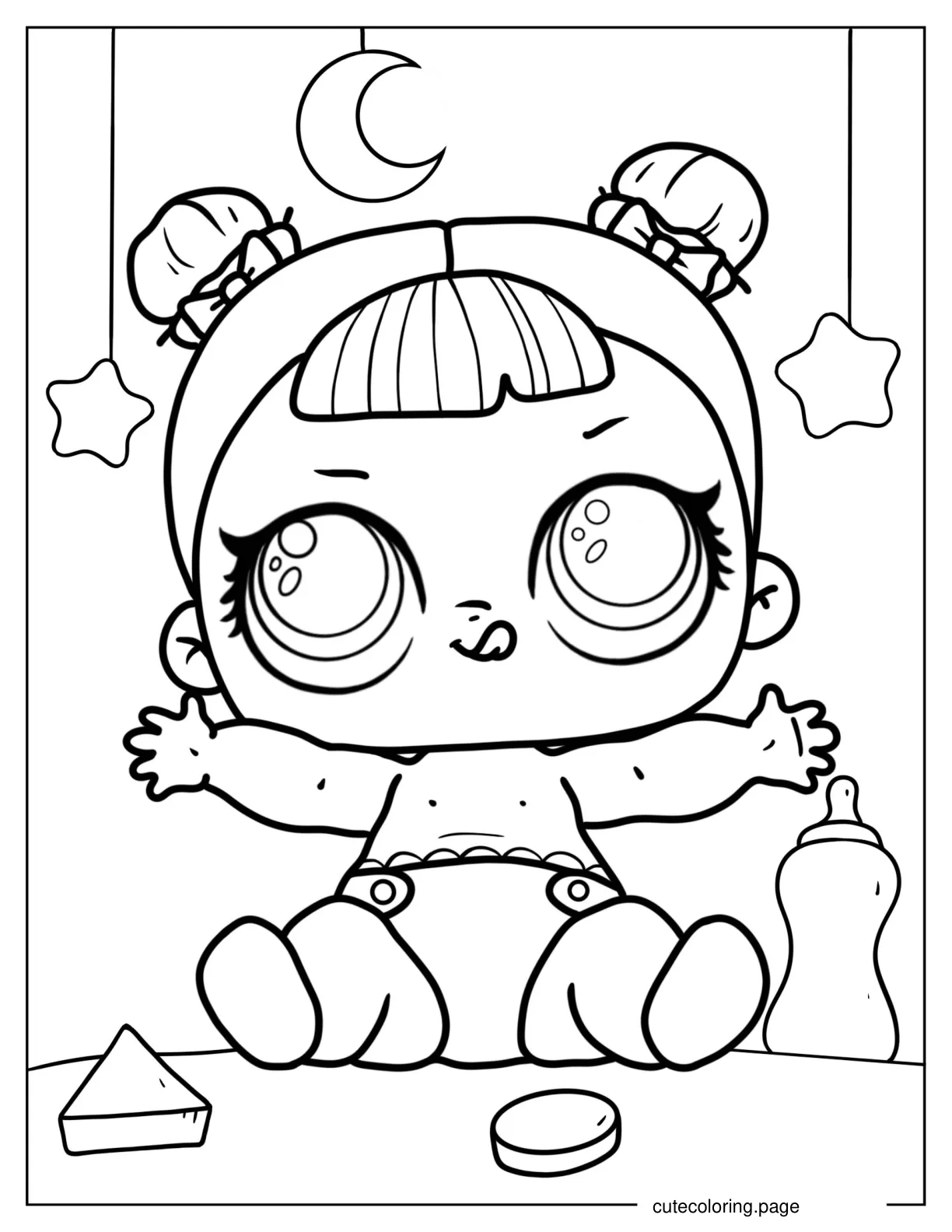 Lil Sugar From Opposites Club coloring page