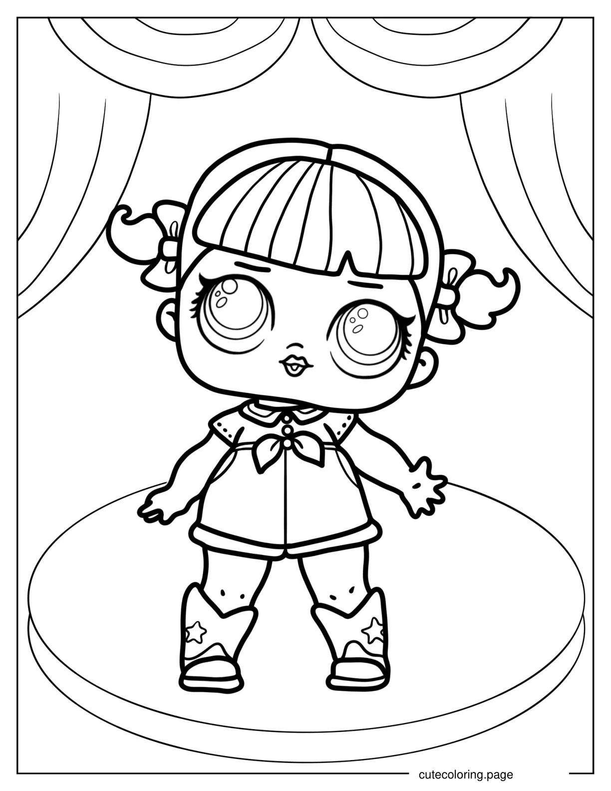 Line Dancer From Dance Club coloring page