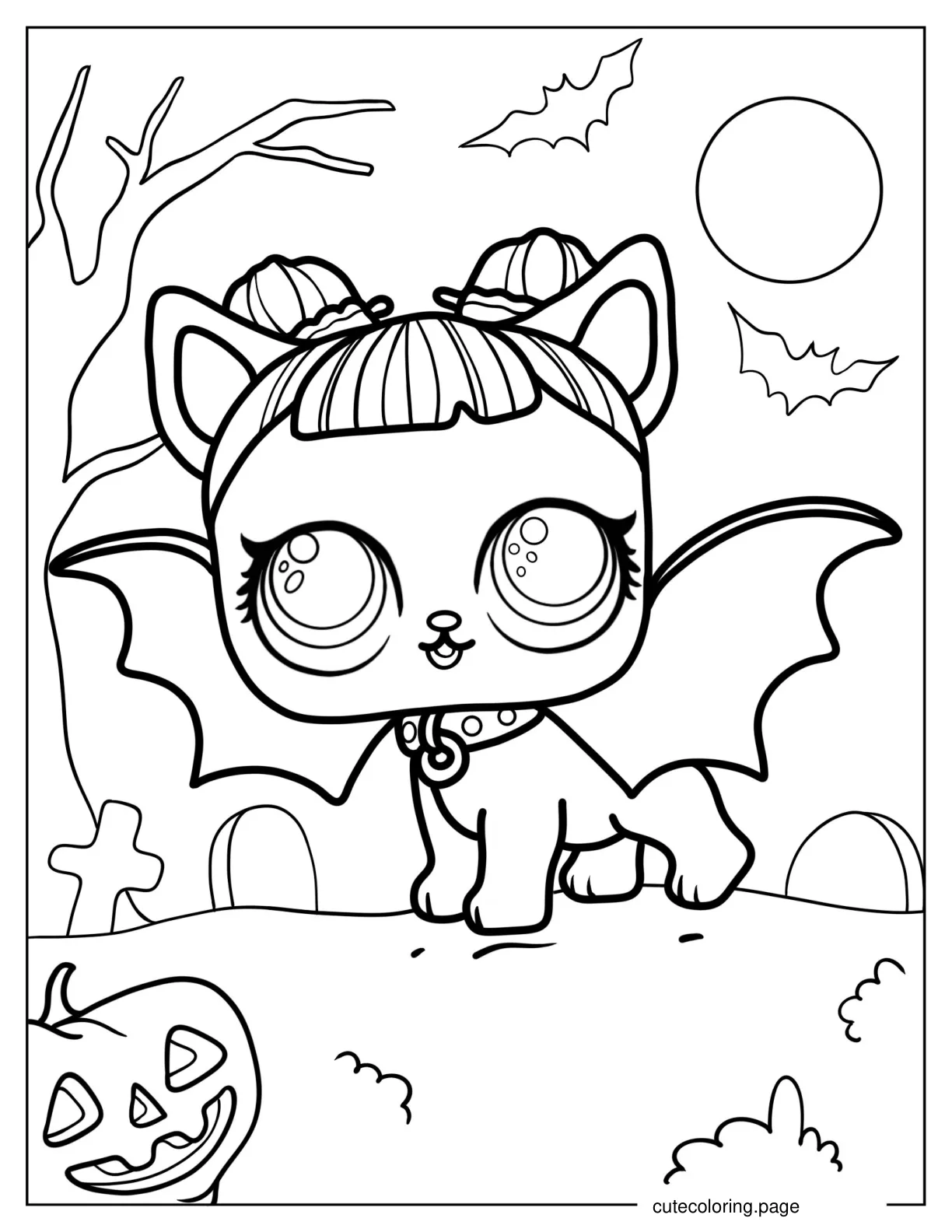 Midnight Pup From Cosplay Club coloring page