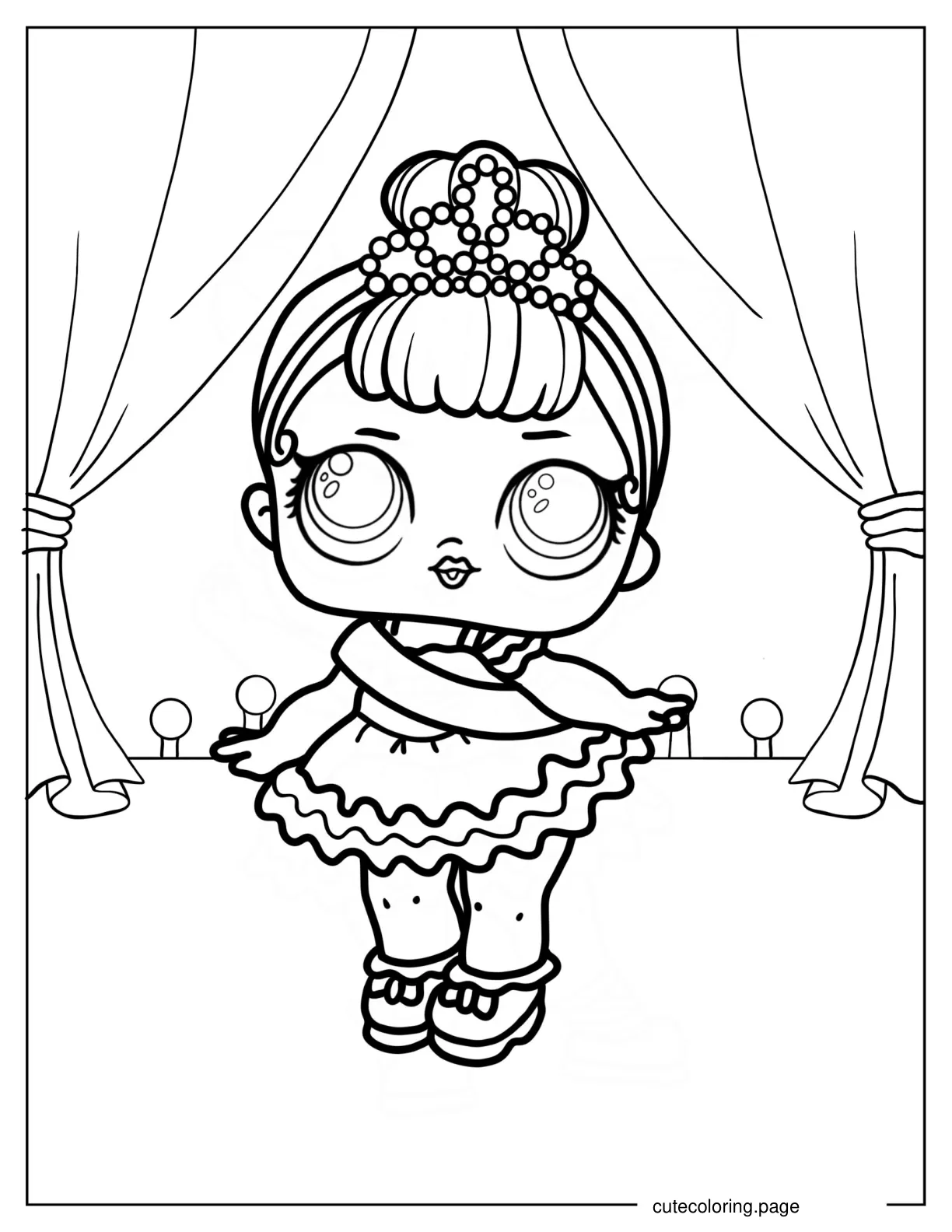 Miss Baby From Glam Club coloring page