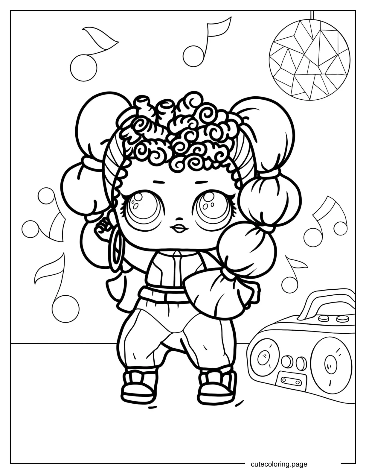 Nae Nae From Hiphop Club coloring page