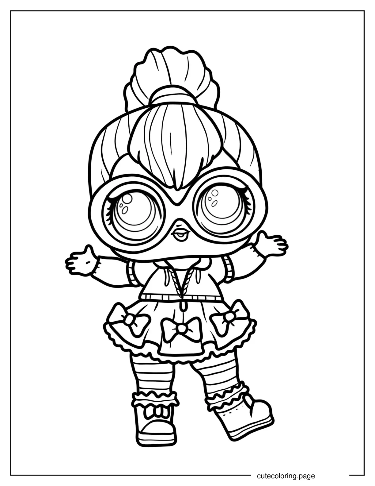 Neon Q.T From Cosplay Club coloring page