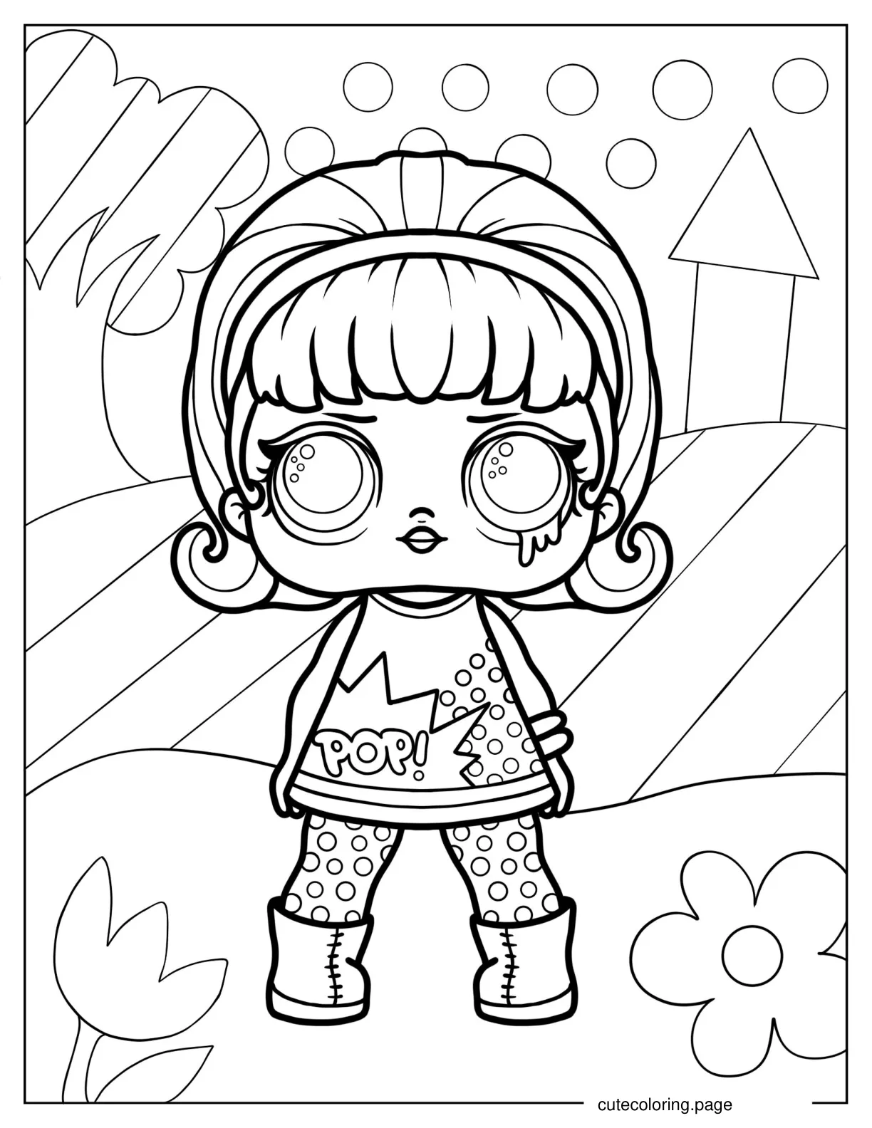 Pop Heart From Art Club coloring page