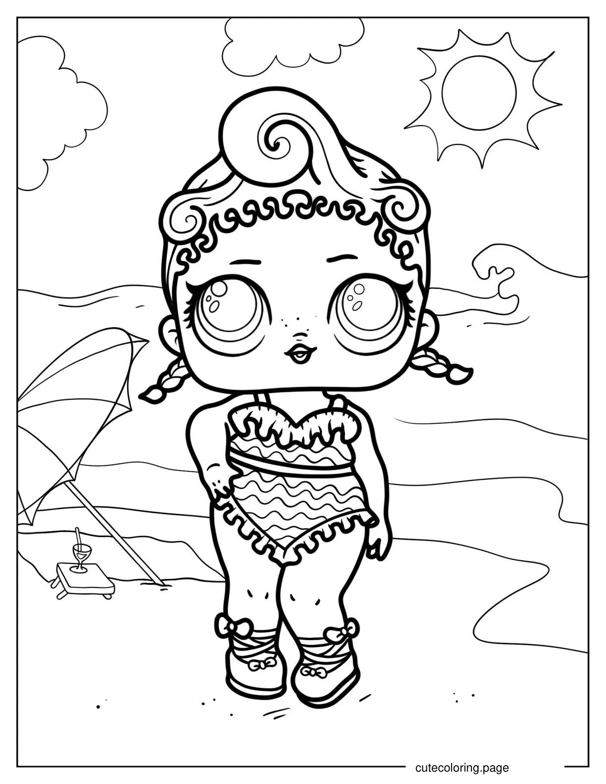 Precious From Swim Pearl Surprise Club coloring page