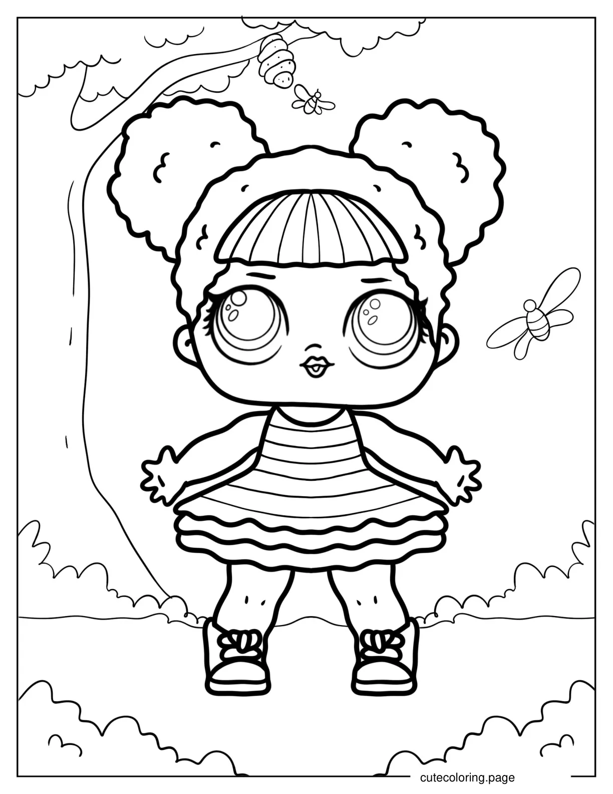 Queen Bee From The Glitterati Club coloring page