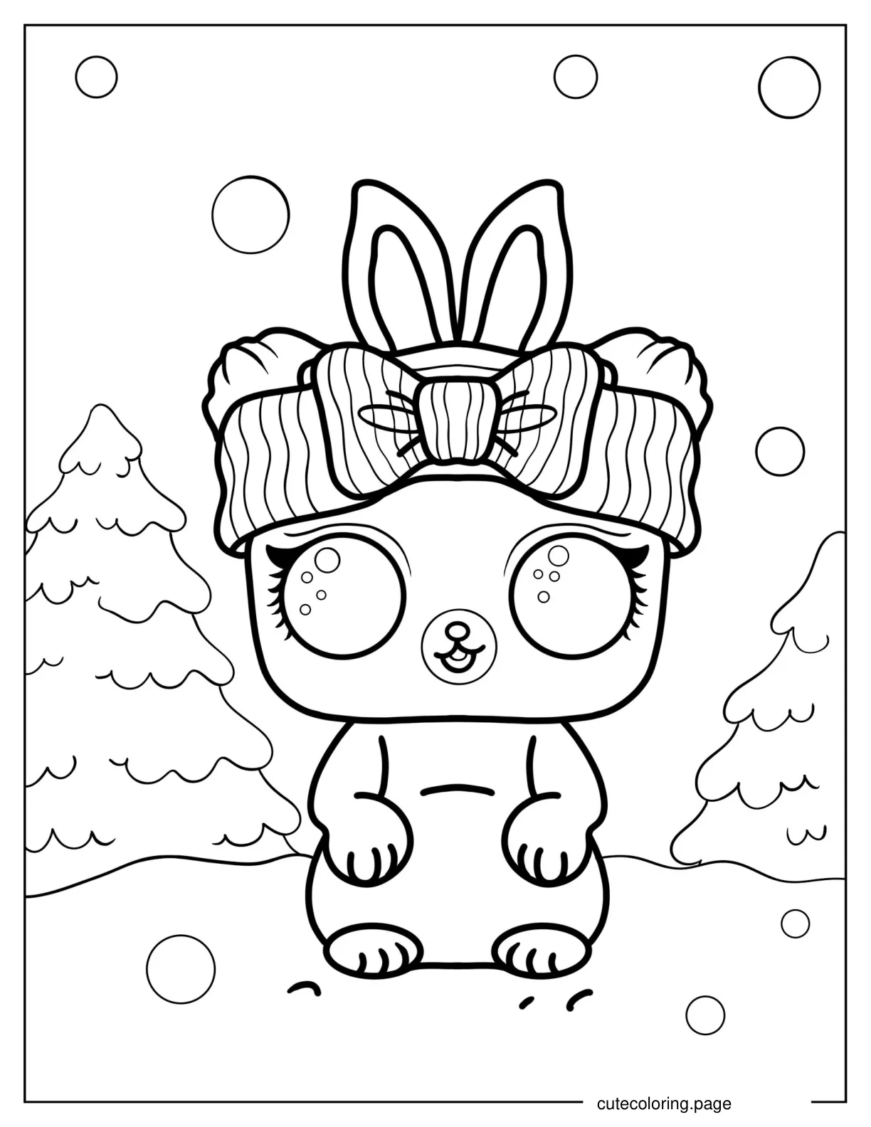 Snow Bunny From Chill Out Club coloring page